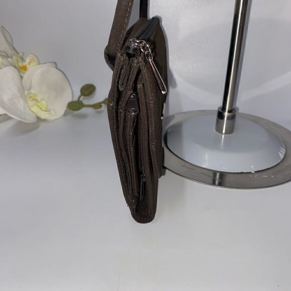 Nine West Nylon Organizer Crossbody Brown Small - Picture 3 of 8